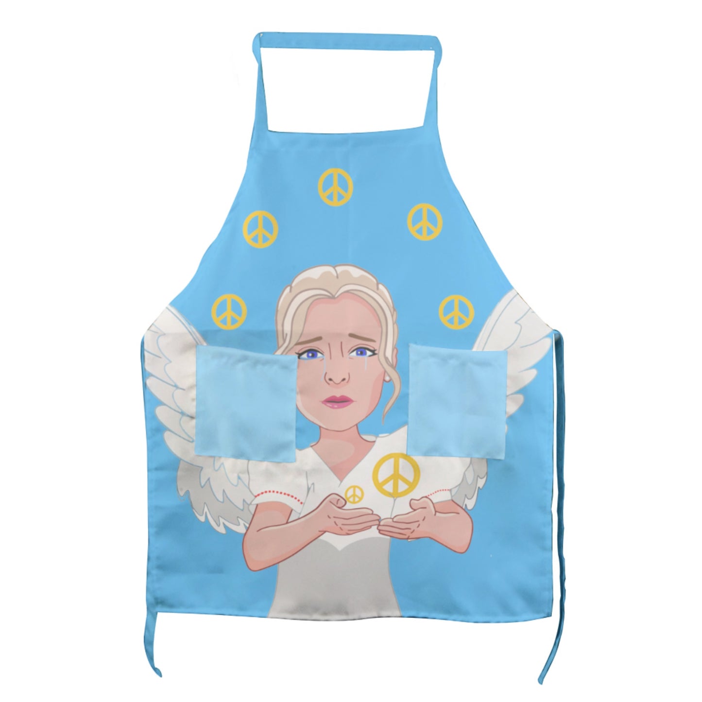 Apron GLOBAL FREEDOM UNITED© Peace Of Angels Blue