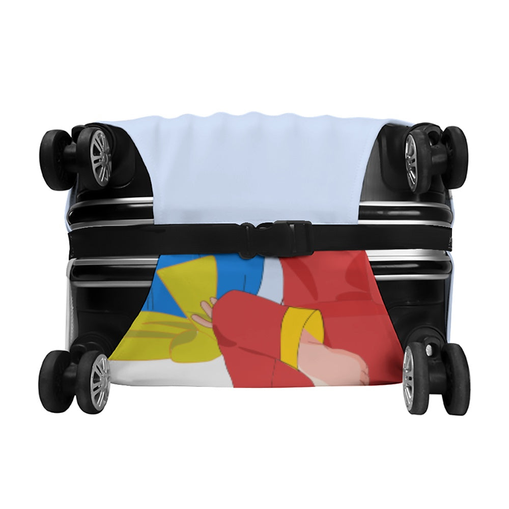 Luggage Cover Global Freedom United Men Ukraina & Russia Old Peace Light Blue