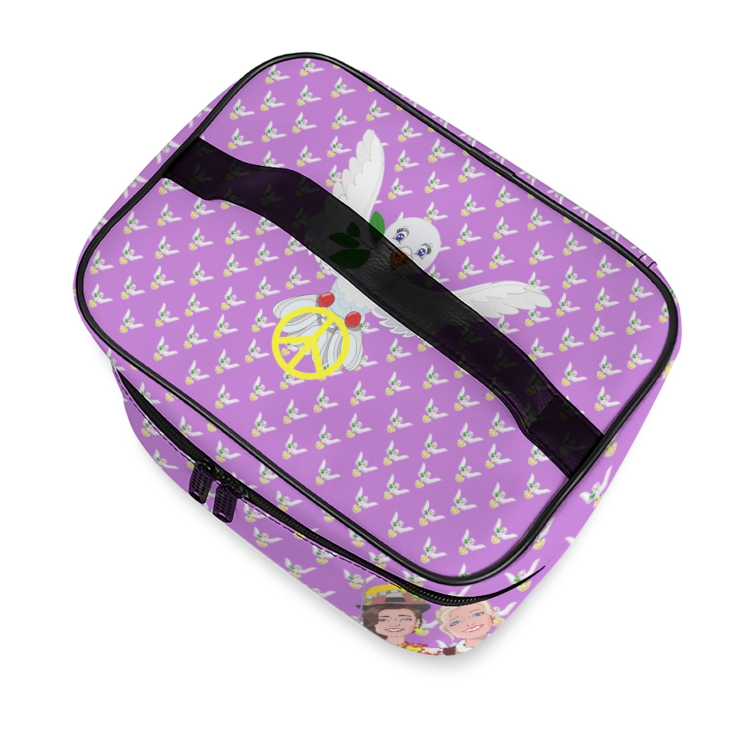 Cosmetic Bag GLOBAL FREEDOM UNITED© Women Croatia & Serbia Lilac