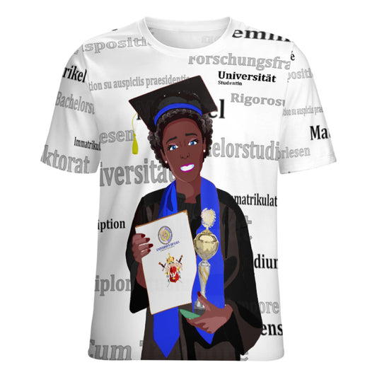 Women´s T-shirt Global Freedom United Afrostudent Girl Golden Place