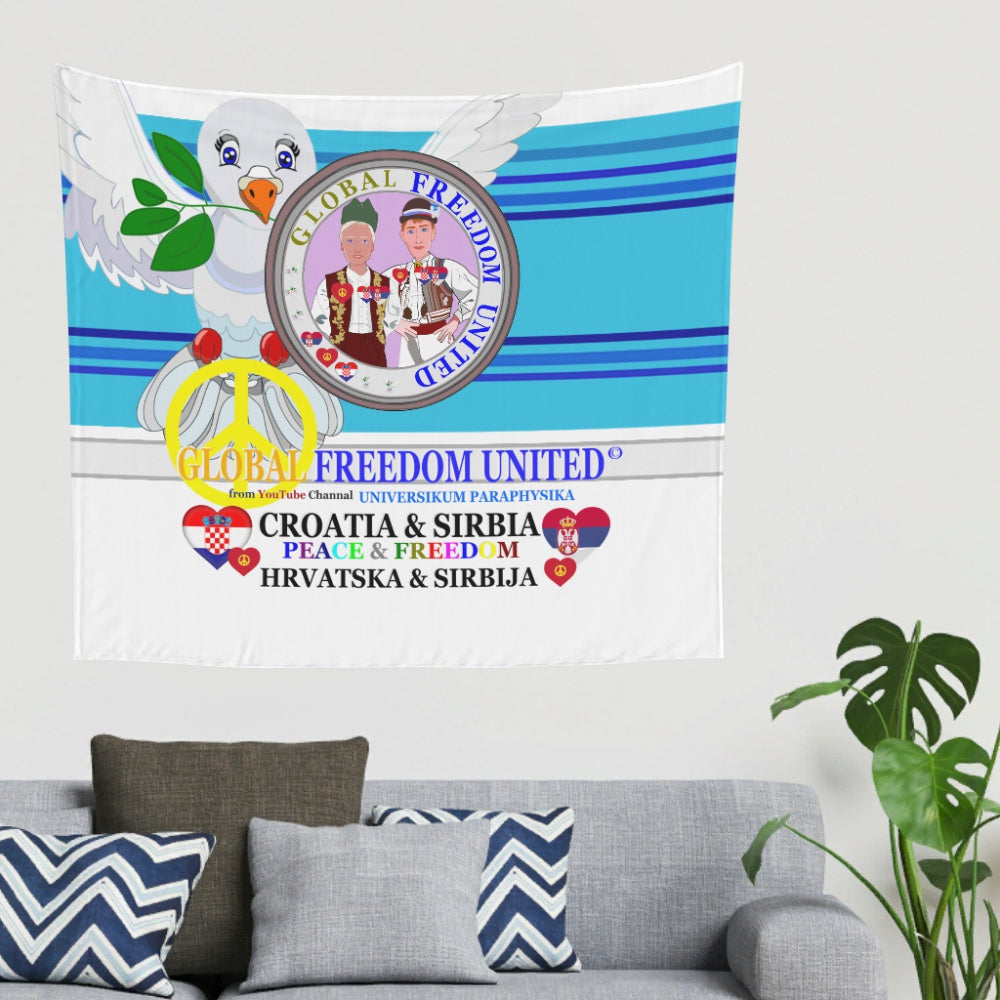 Tapestry Global Freedom United Men Croatia & Serbia Old Peace Blue 2