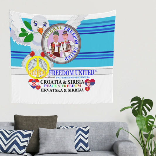 Tapestry Global Freedom United Men Croatia & Serbia Old Peace Blue 2
