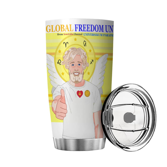 Tumbler Global Freedom United  Archangel Uriel German  Yellow