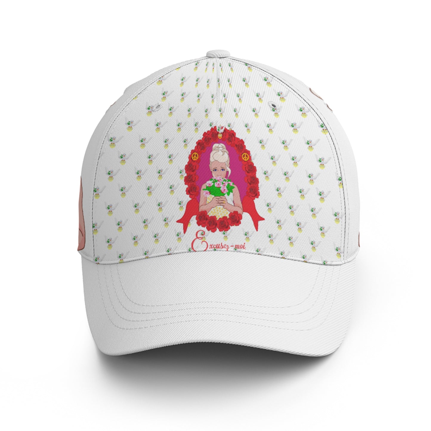 Baseball Cap GLOBAL FREEDOM UNITED© Une fille dit désoié Excusez-moi