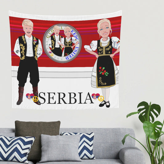 Tapestry Global Freedom United Couple Edition Serbia Black Red