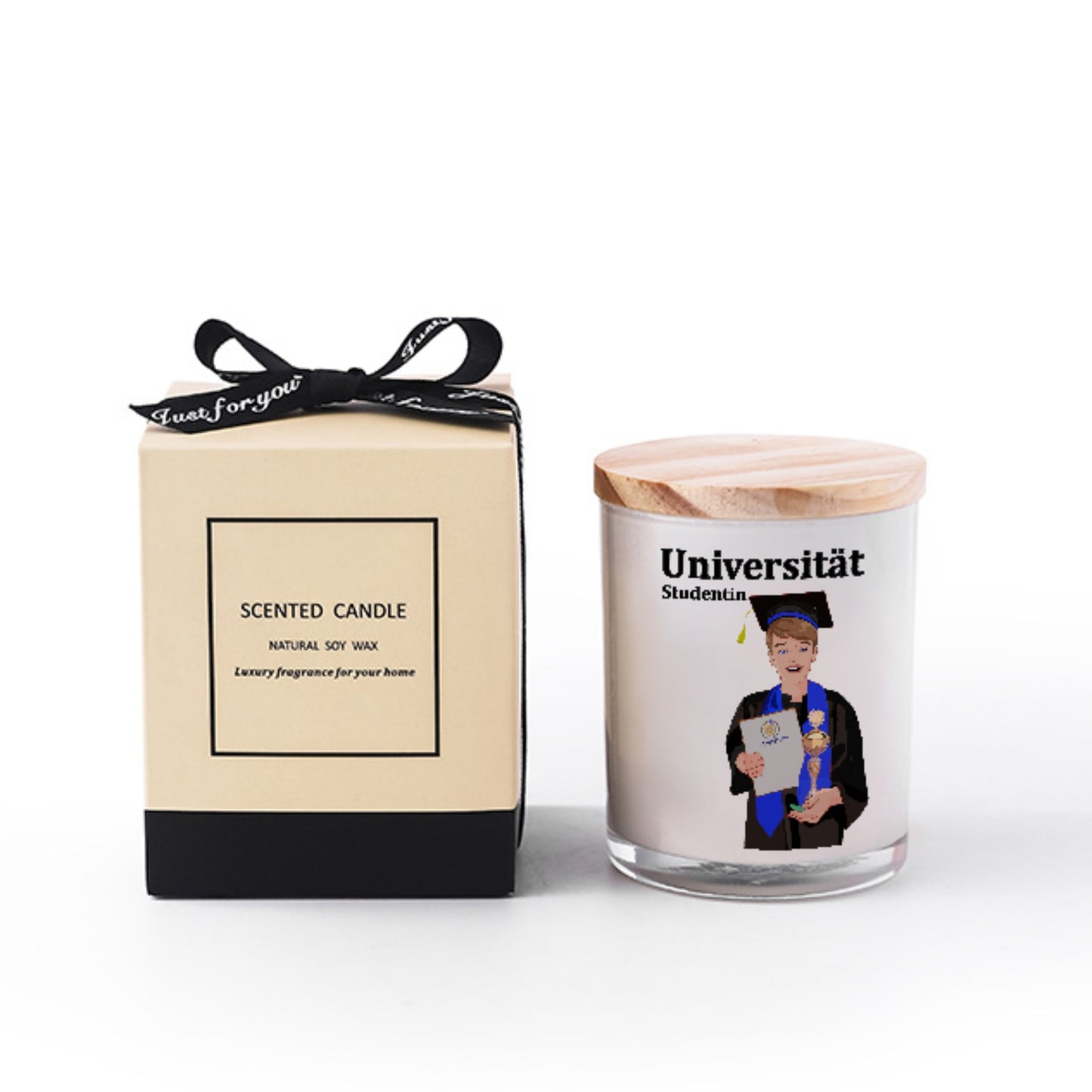 Scented Soy Candle Global Freedom United Student Boy Cooper Place Brown Hair 1