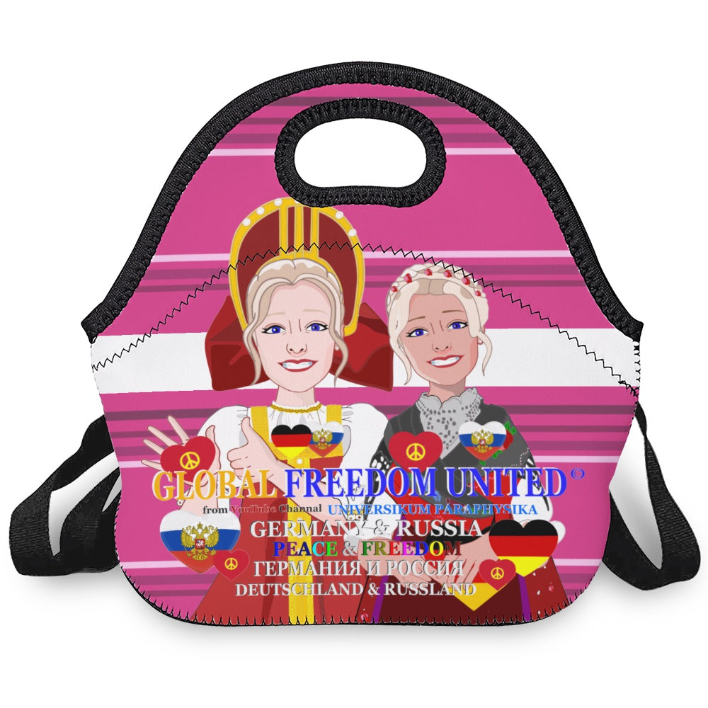 Meal Bag With Strap GLOBAL FREEDOM UNITED© Women Russia & Germany Pink