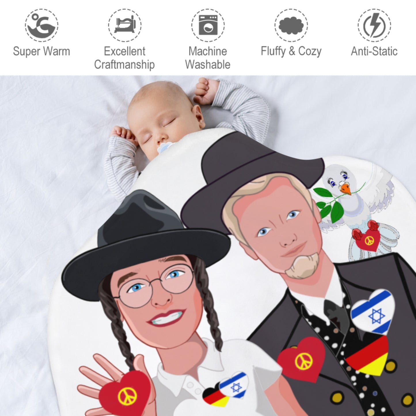 Blankets For Kits GLOBAL FREEDOM UNITED© Boys Israel & Germany