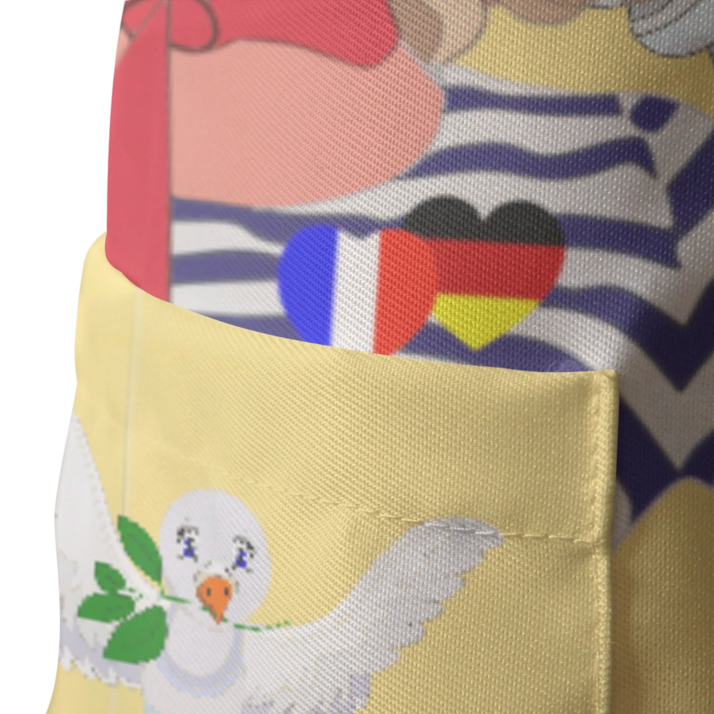 Apron GLOBAL FREEDOM UNITED© Women French & Germany Yellow
