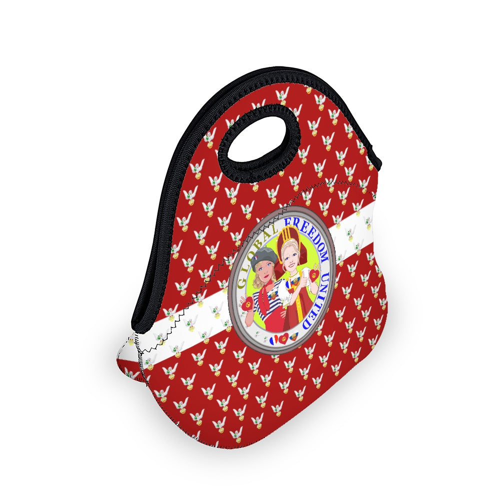 Meal Back GLOBAL FREEDOM UNITED© Women Russia & French Dove Of Peace Red