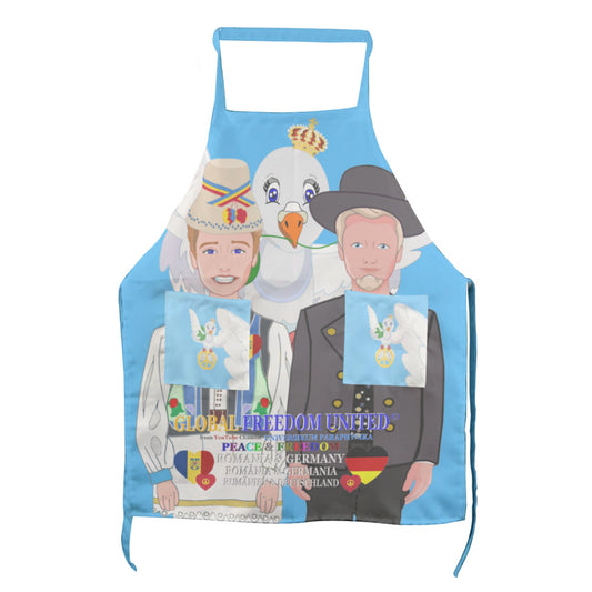 Apron GLOBAL FREEDOM UNITED© Men Romania & Germany Blue