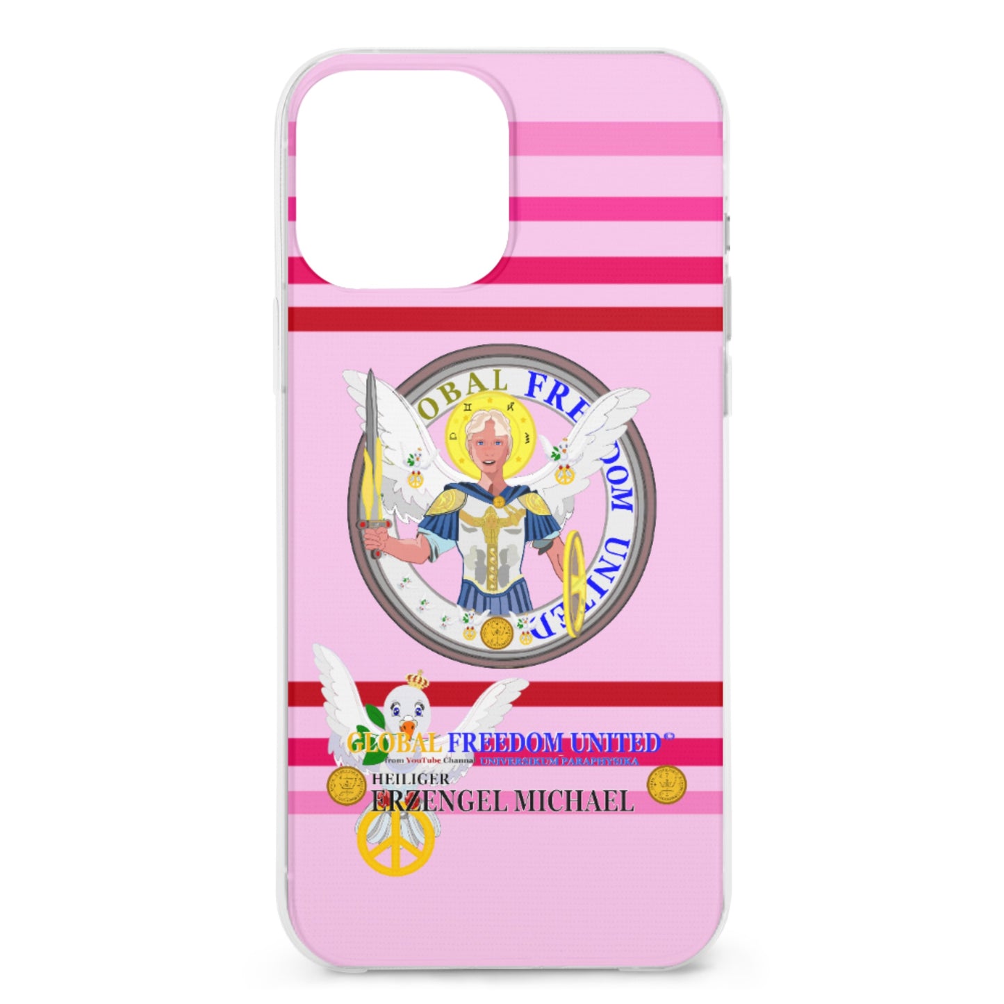 Phone Case Global Freedom United Archangel Michael German Pink 2