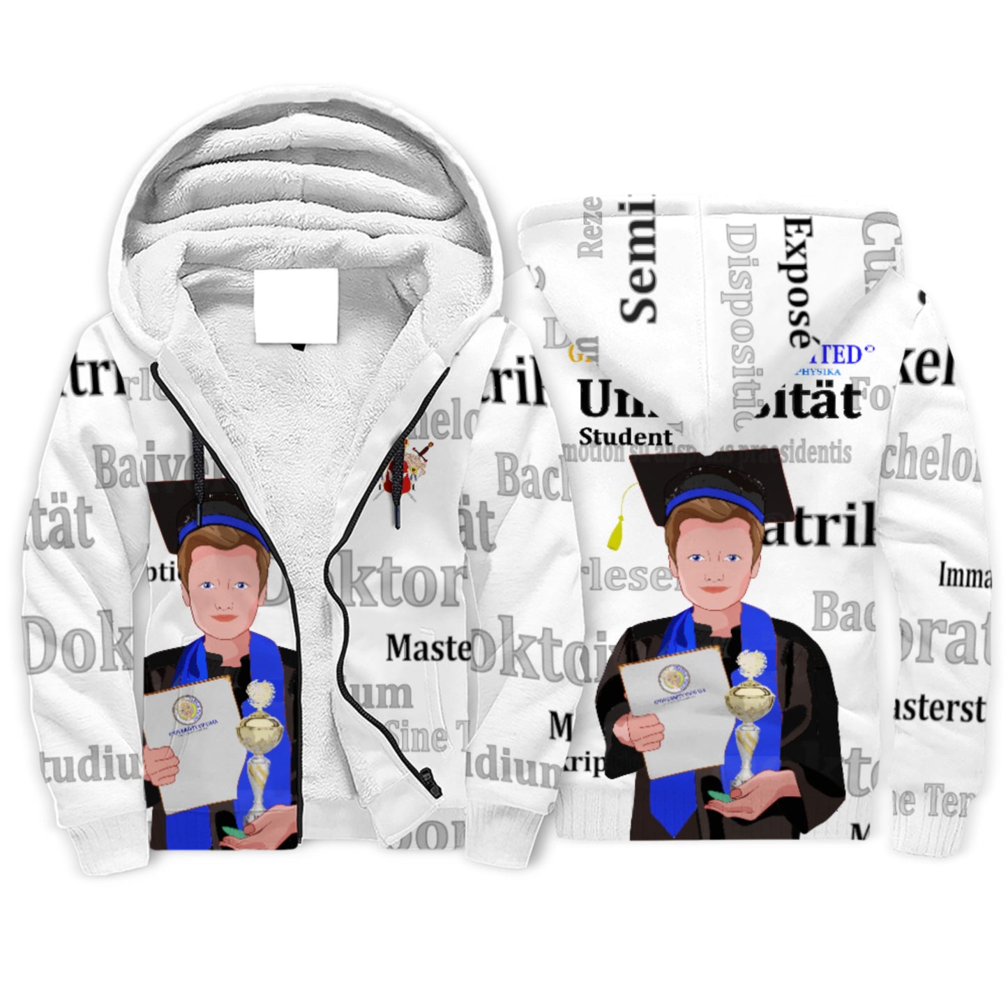 Plush Hoodie Global Freedom Unietd Student Golden Place Brown Hair 2