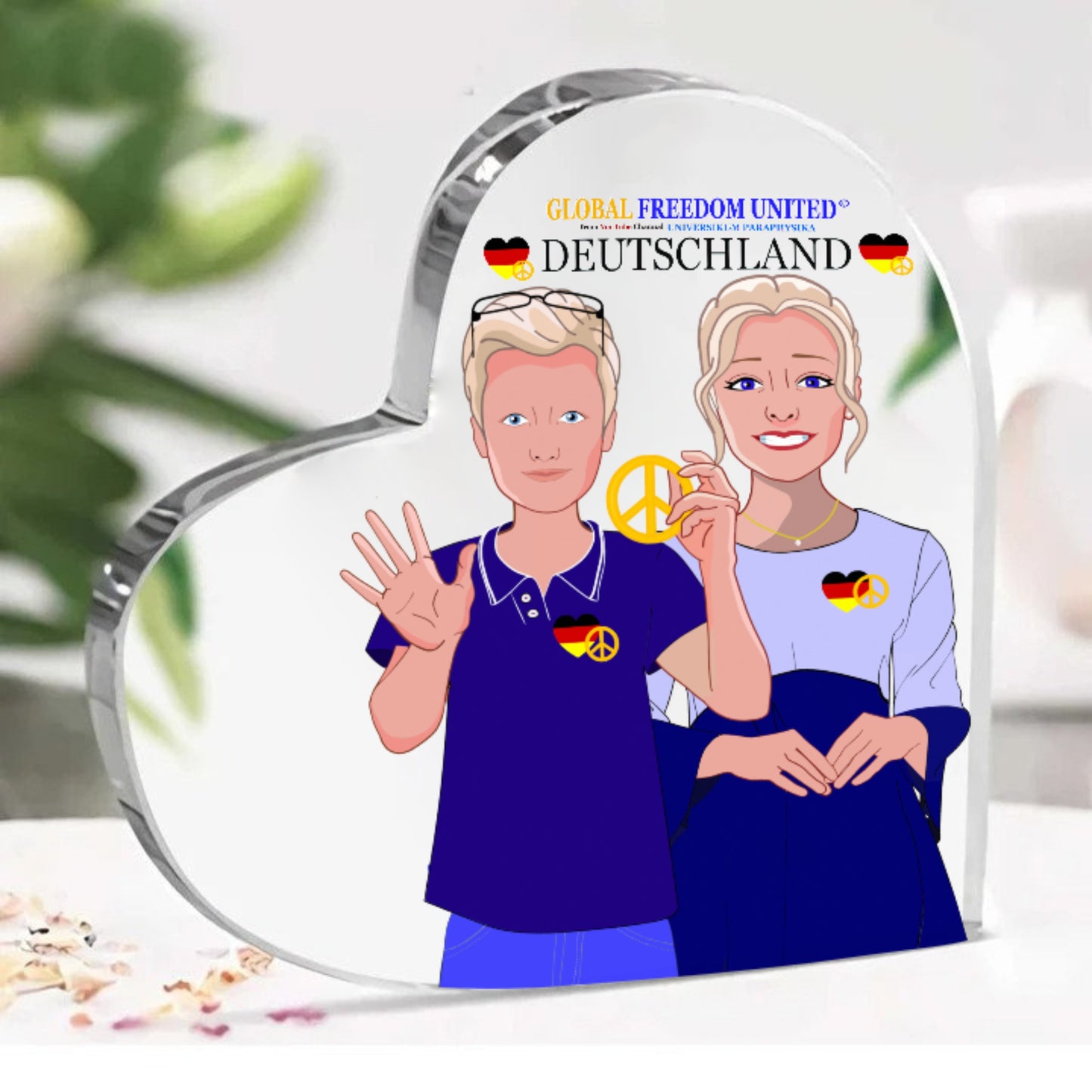 Acryl Haerd GLOBAL FREEDOM UNITED© Couple Edition Germany V2