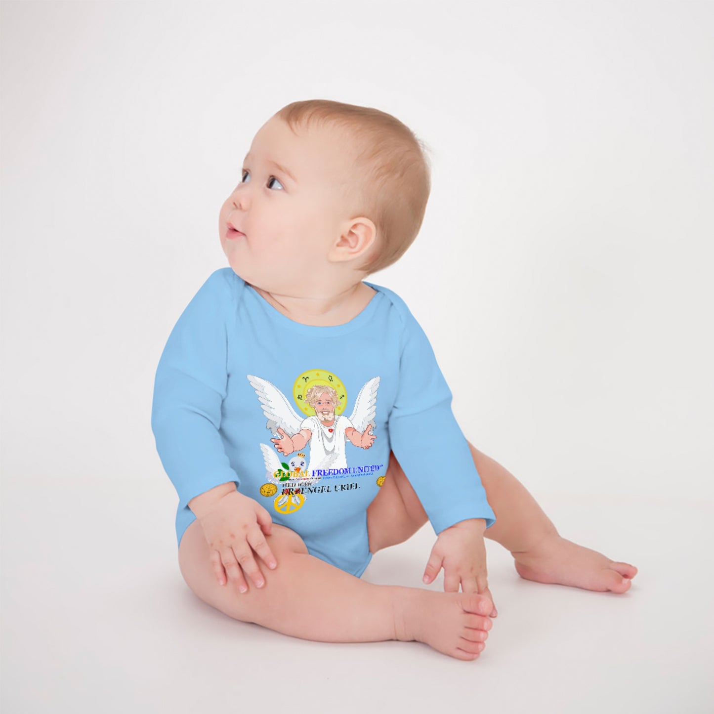 Baby Long-sleeve Bodysuit Global Freedom United Boys Archangel Uriel 2