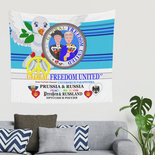 Tapestry Global Freedom United Men Prussia & Russia Old Peace Blue 2