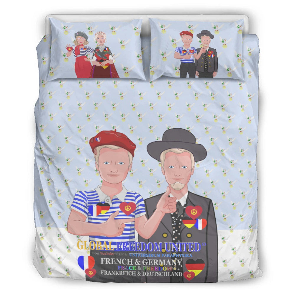 Bed Line GLOBAL FREEDOM UNITED© Men French & Germany Light Blue