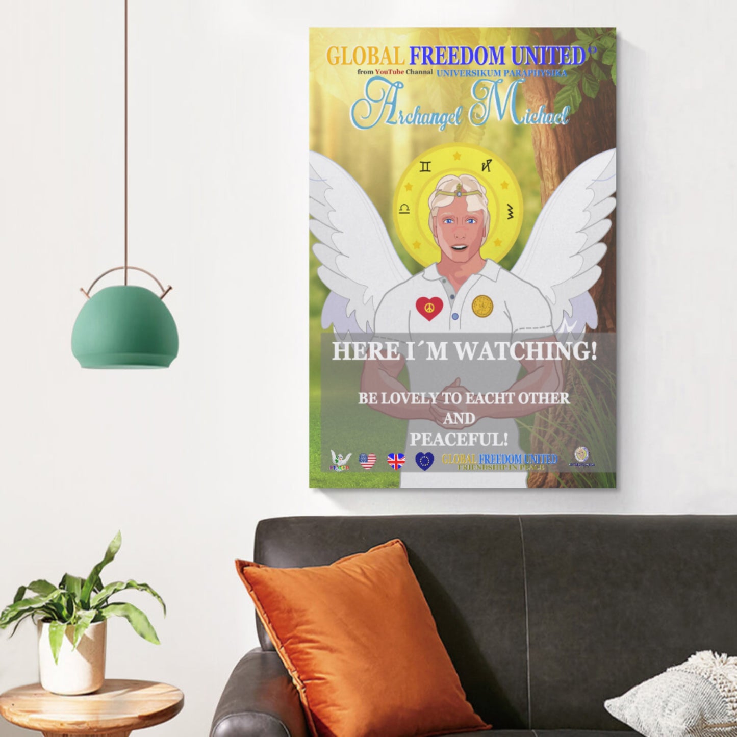 Plakat Global Freedom United Archangel Michael