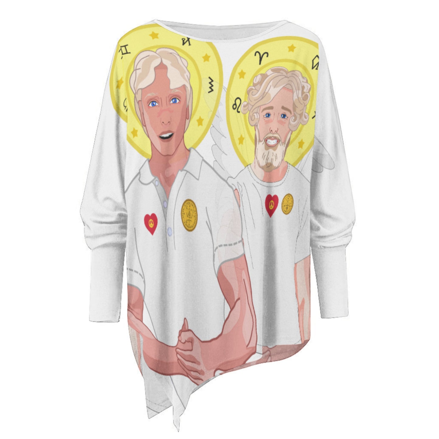 Pullover Long Sleeve T-shirt Global Freedom United Archangel Michael & Uriel