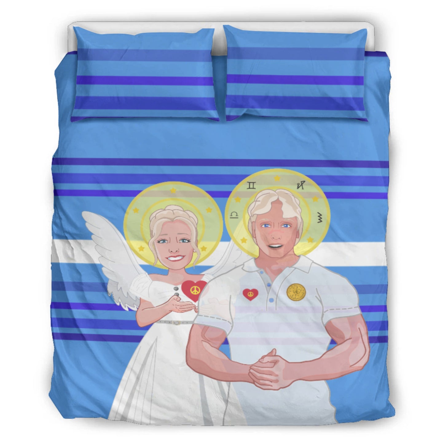 Bed Line GLOBAL FREEDOM UNITED© Archangel Michael & Maria Magdalena  Deep Blue