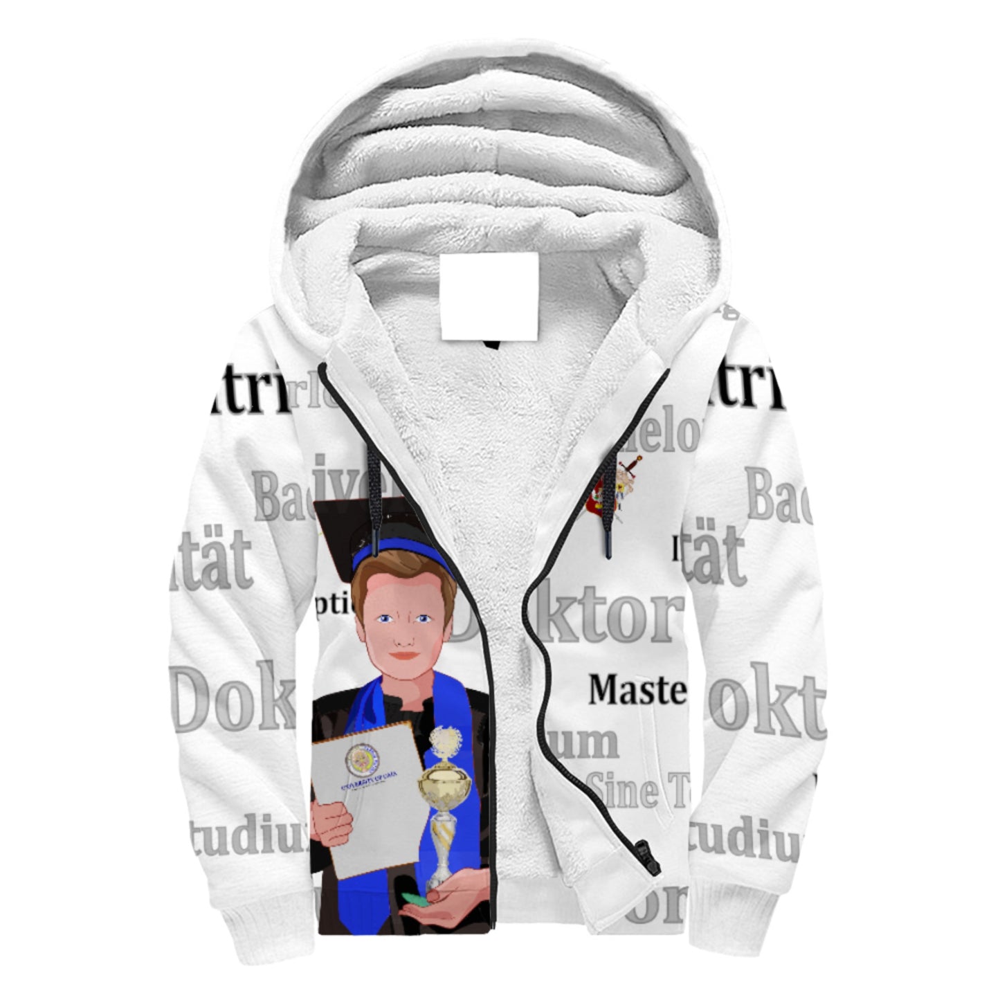 Plush Hoodie Global Freedom Unietd Student Golden Place Brown Hair 2