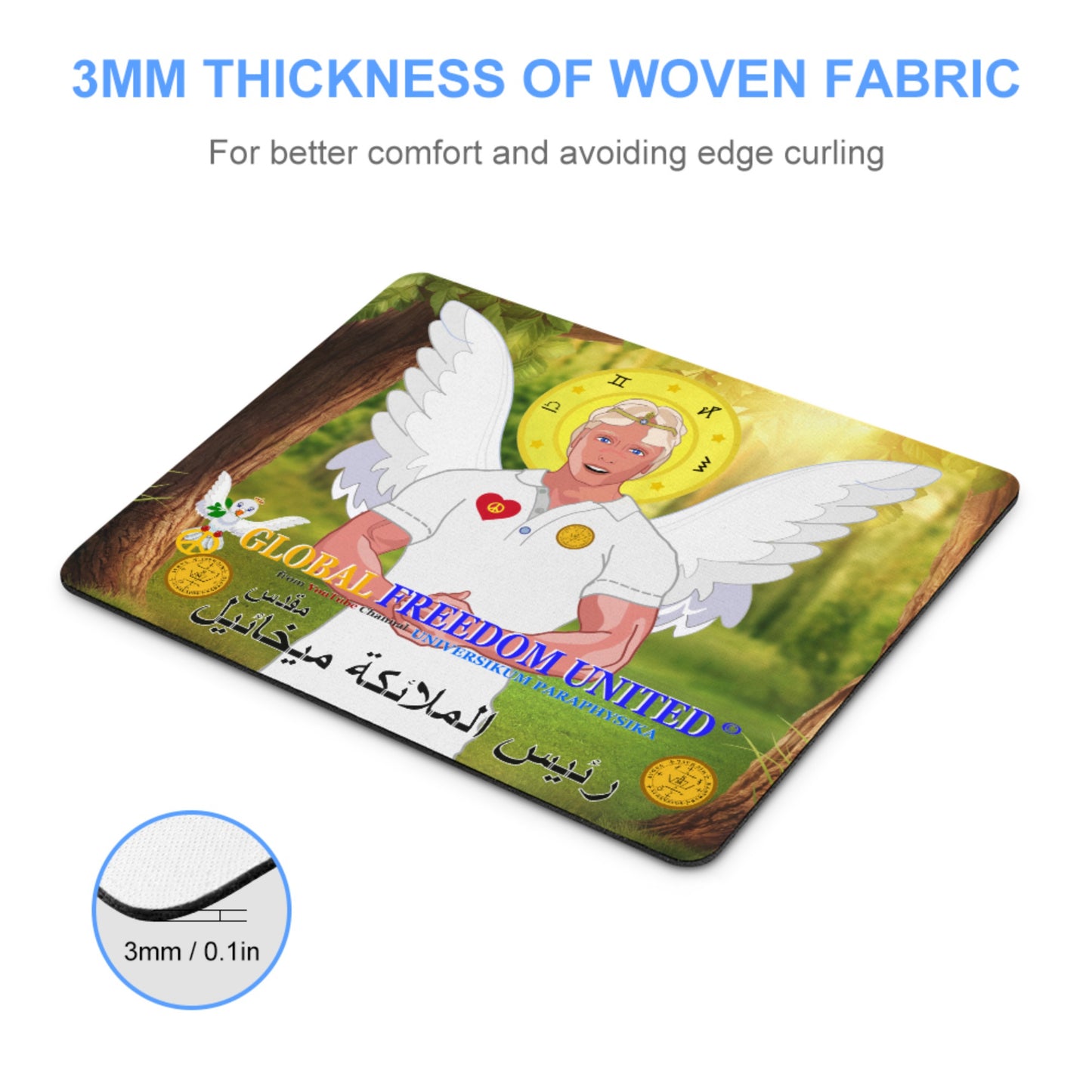 Mouse Pat Global Freedom United Archangel Michael Arabic V2