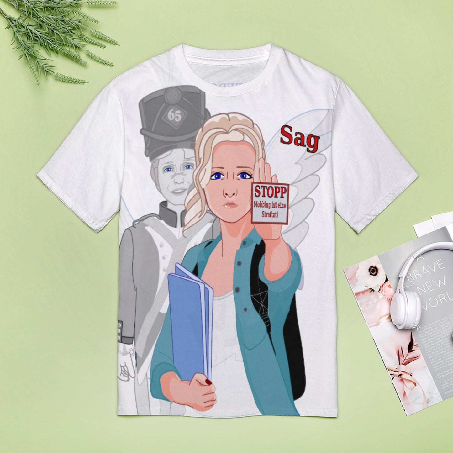 Women´s T-shirt Global Freedom United Anti Mobbing Deutsch V2