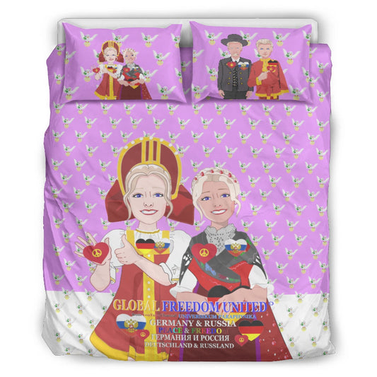 Bed Line GLOBAL FREEDOM UNITED© Women Russia & Germany Lilac