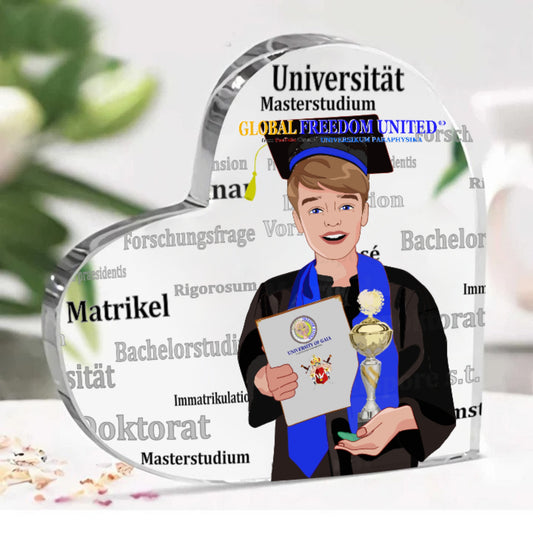 Acryl Haeart GLOBAL FREEDOM UNITED© Student Boy Brown Hair 1