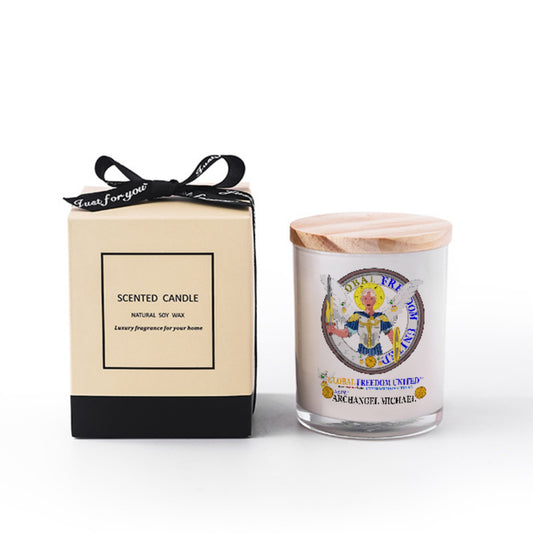Scented Soy Candle Global Freedom United Archangel Michael English V1