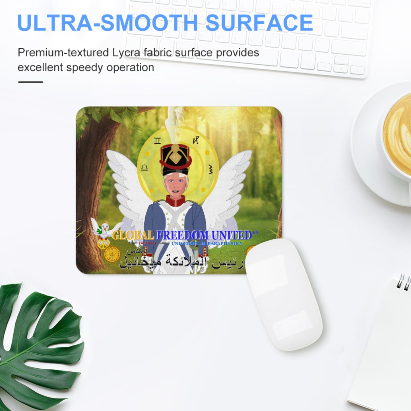Mouse Pat Global Freedom United Archangel Michael Arabic V3