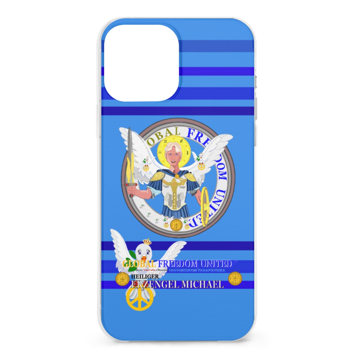 Phone Case Global Freedom United Archangel Michael German Deep Blue