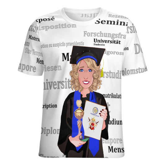 Women´s T-shirt Global Freedom United Student Girl Cooper Place Blond Hair 2