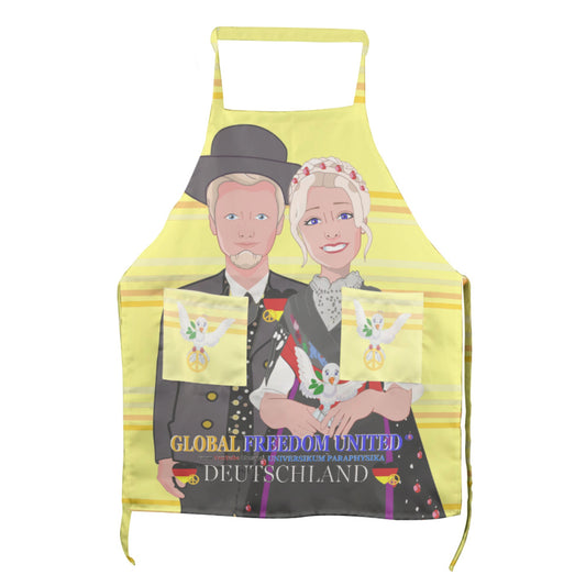 Apron GLOBAL FREEDOM UNITED© Couple Edition Germany V1 Yellow