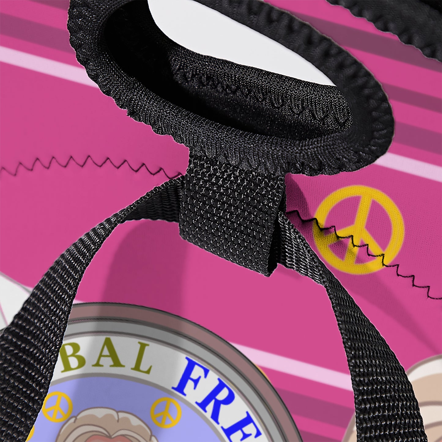 Meal Bag With Strap GLOBAL FREEDOM UNITED© girls Angel of Peace  Pink