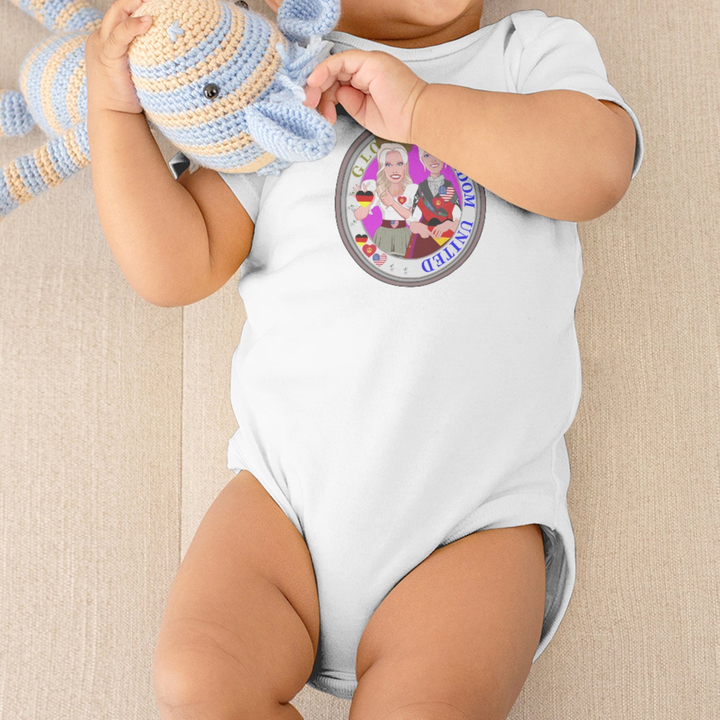 Baby Body Global Freedom United Girls Usa & Germany Old Peace