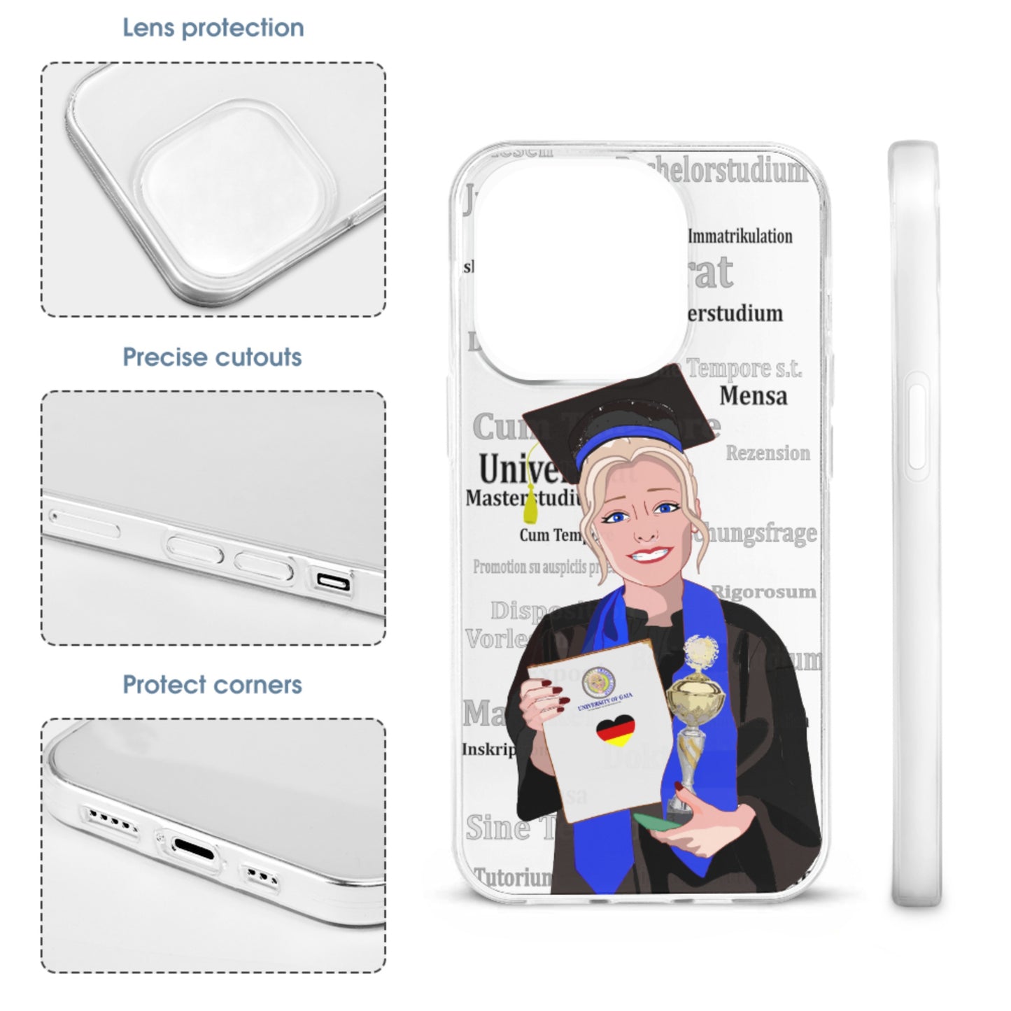 Phone Case GLOBAL FREEDOM UNITED© Student Girl Blond Hair Germany