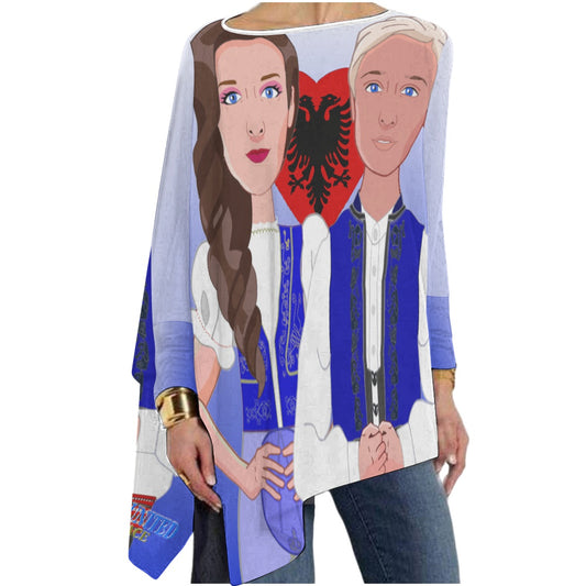 Pullover Long Sleeve T-shirt GLOBAL FREEDOM UNITED© Couple Albania