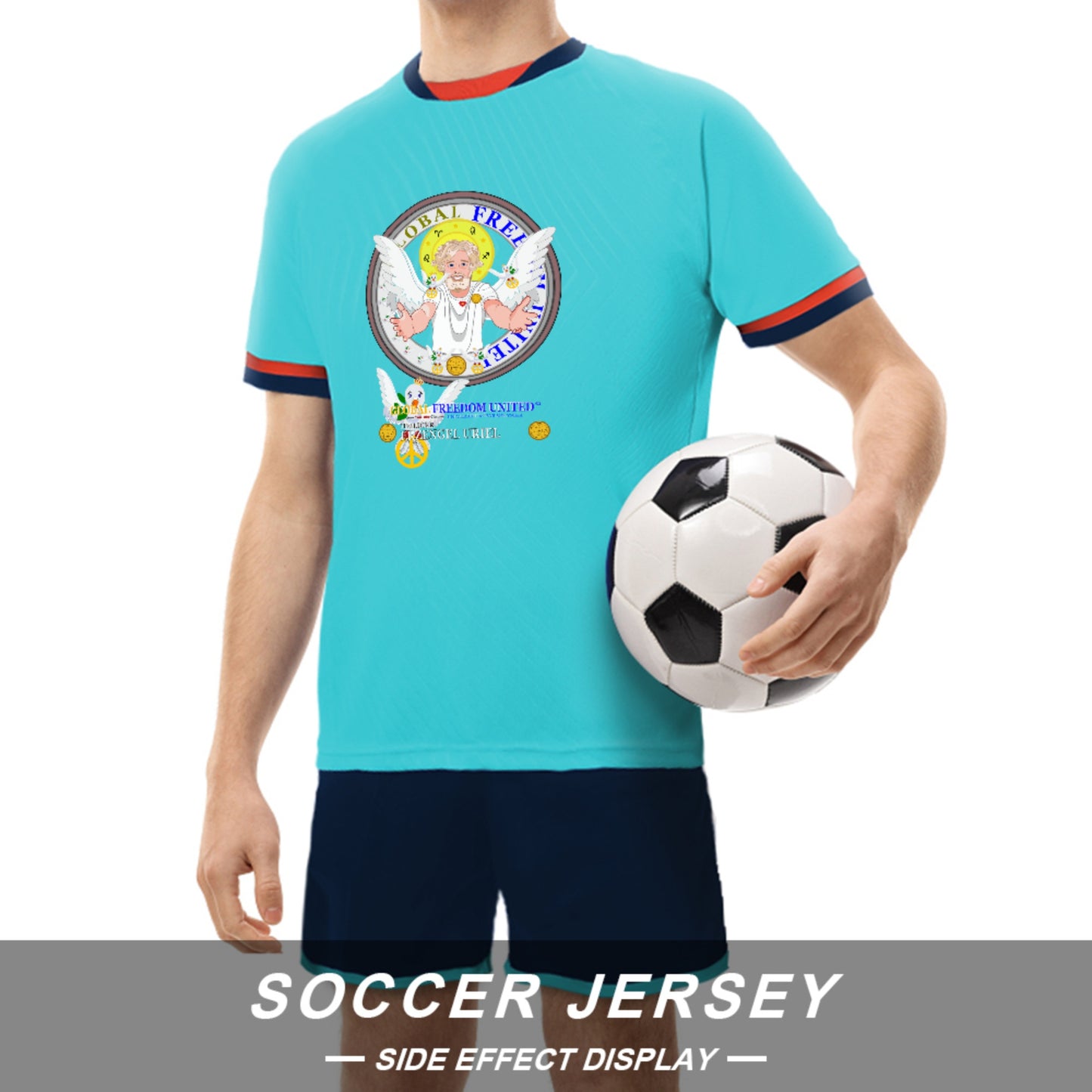 Soccer T-shirt Global Freedom United Archangel Uriel 1