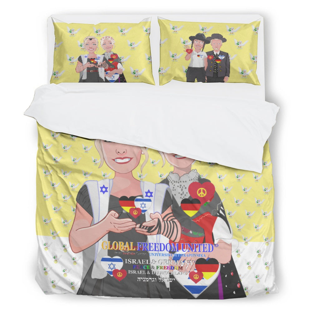 Bed Line GLOBAL FREEDOM UNITED© Women Israel & Germany Yellow