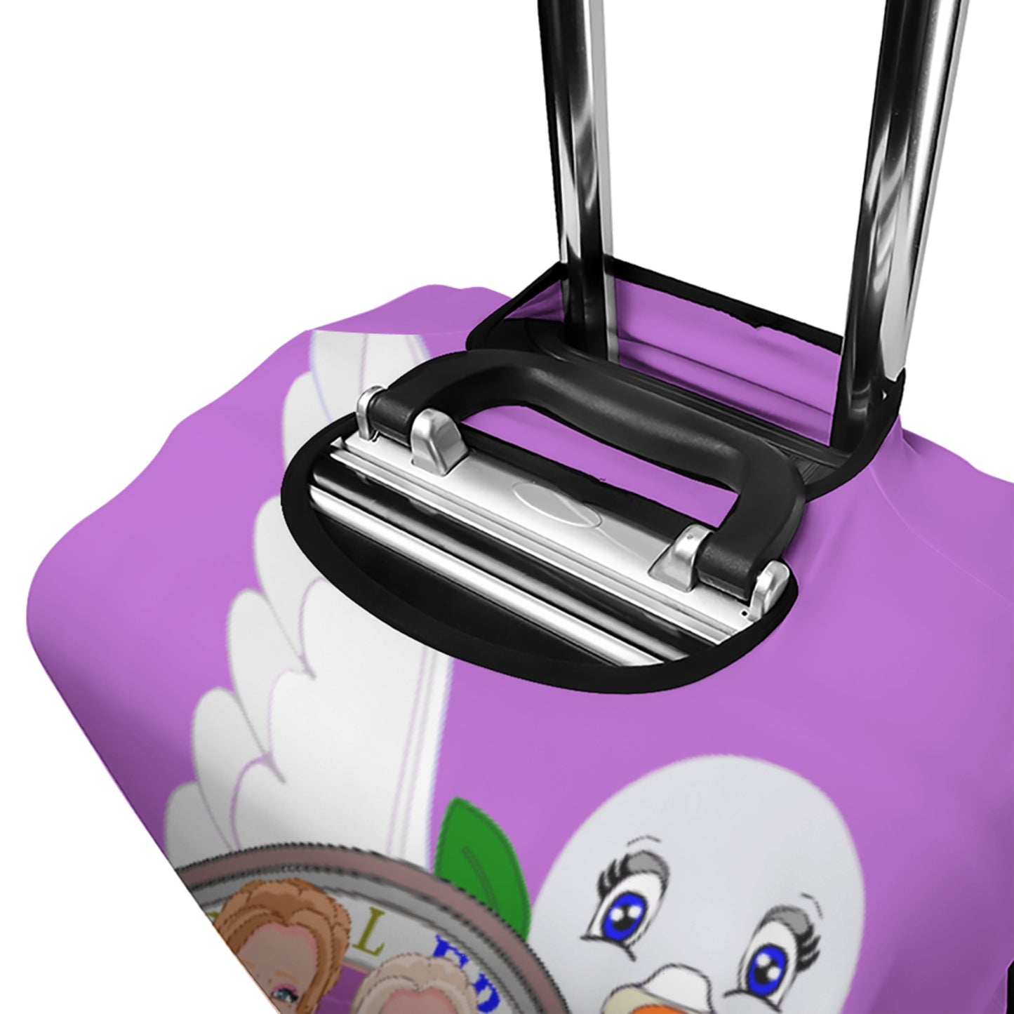 Lugguage Cover Global Freedom United Women Albania & Serbia Old Peace Lilac