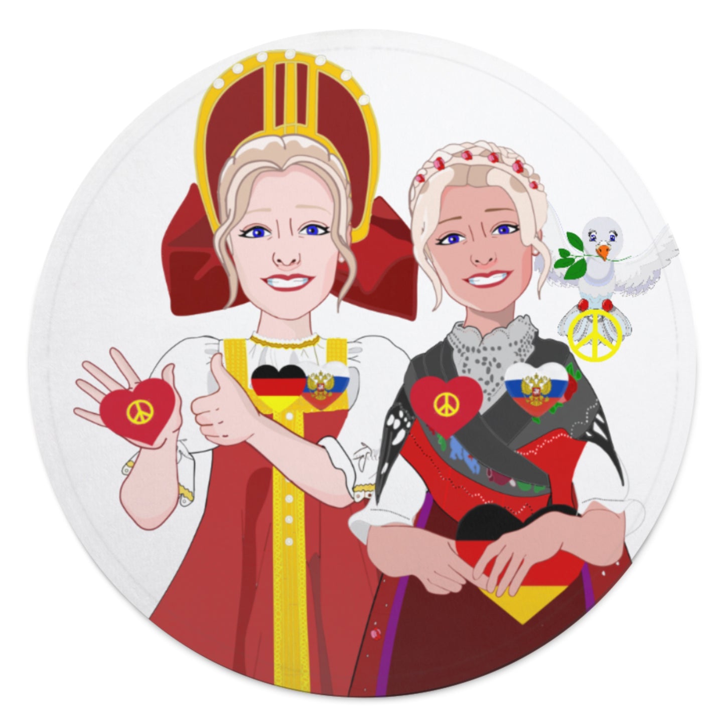 Blankets For Kits Global Freedom United Girls Russia & Germany Old Peace