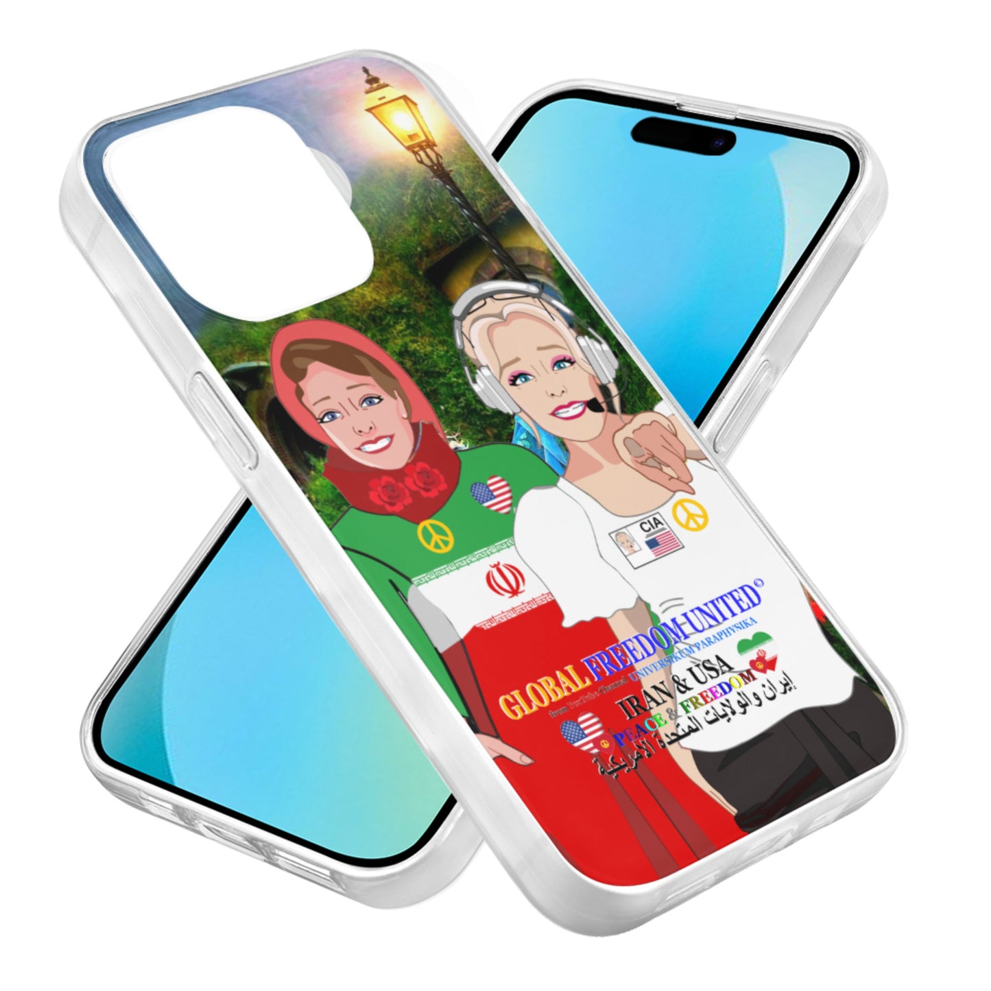 Mobile Phone Case GLOBAL FREEDOM UNITED© Women Iran & USA