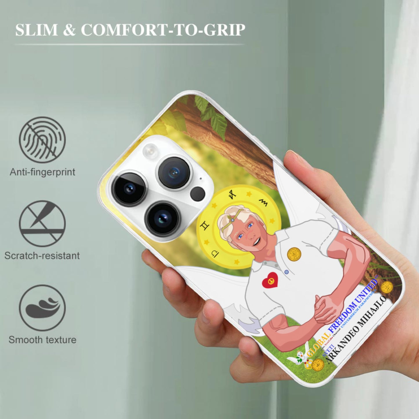 Phone Case GLOBAL FREEDOM UNITED© Archangel Michael Croatia V2