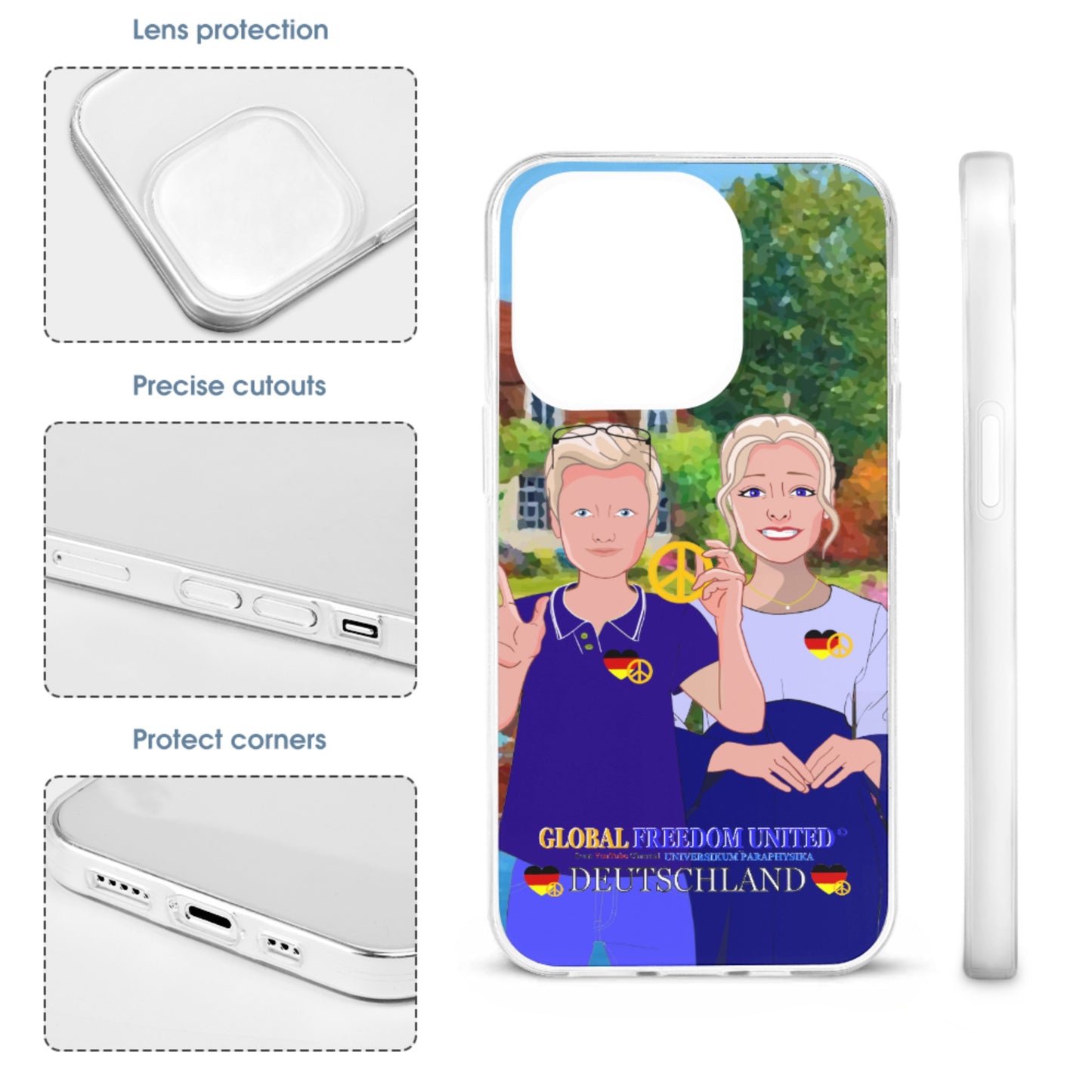 Phone Case GLOBAL FREEDOM UNITED© Couple Edition Germany V2