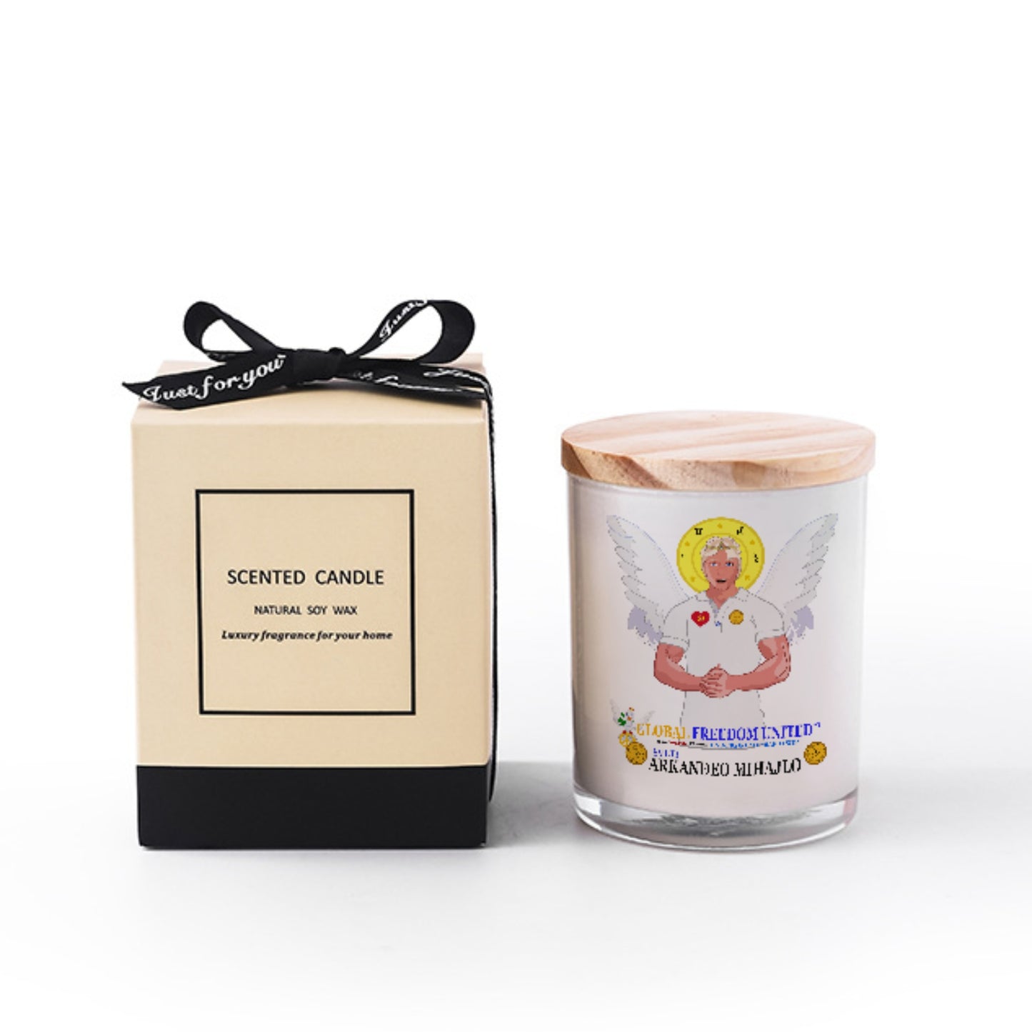 Scented Soy Candle Global Freedom United  Archangel Michael Croatia V2