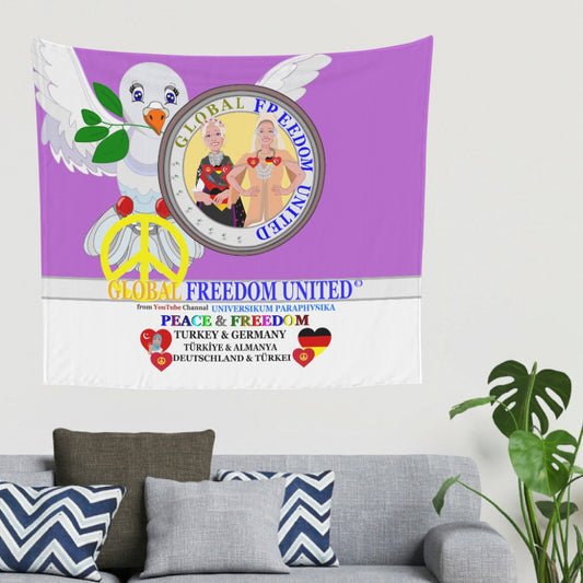 Tapestry Global Freedom United Women Turkey & Germany Old Peace Lilac