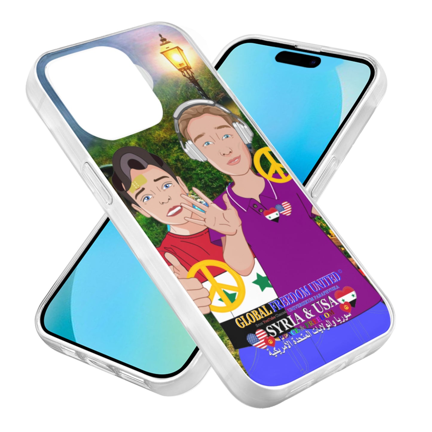 Mobile Phone Case GLOBAL FREEDOM UNITED© Men Syria & USA