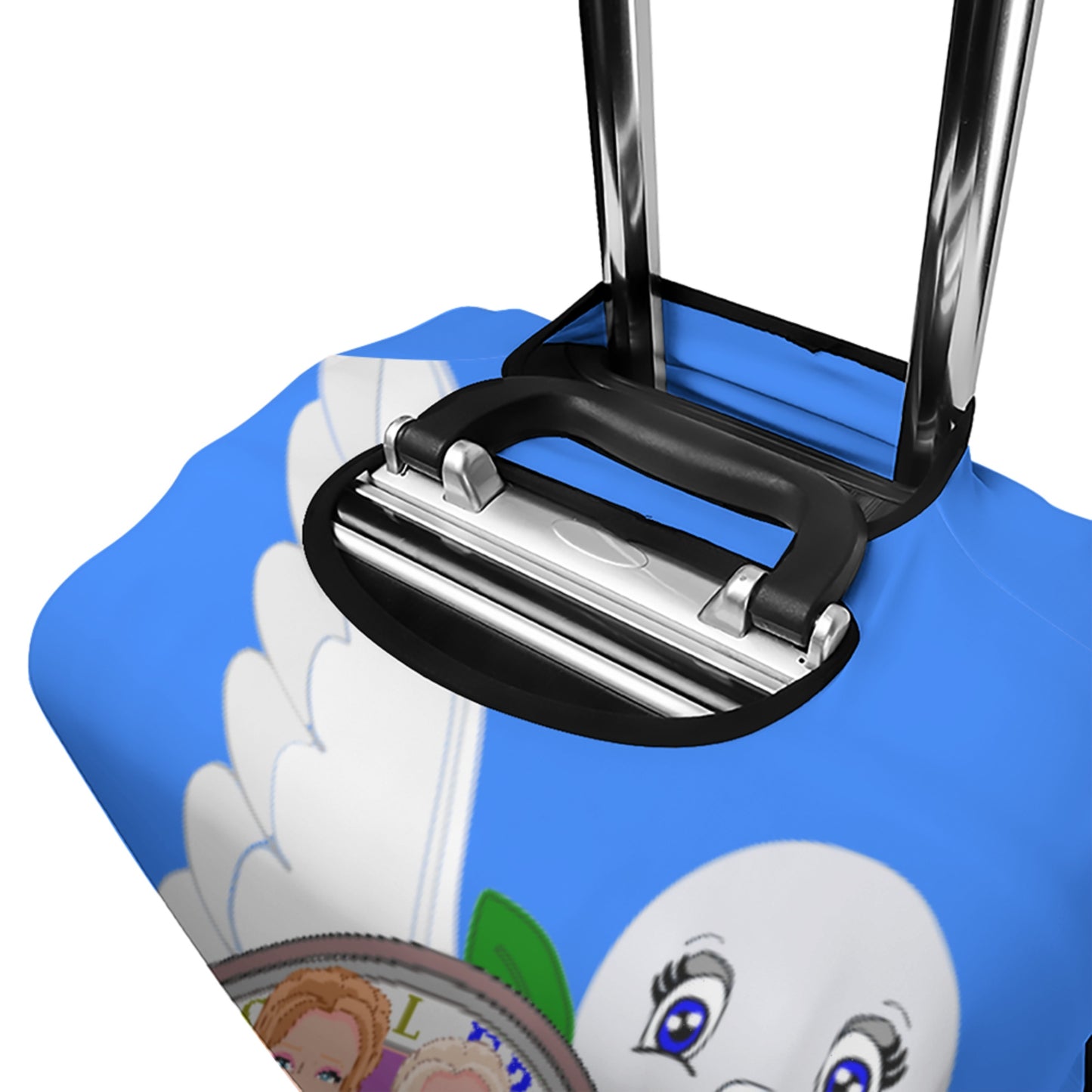 Lugguage Cover Global Freedom United Women Albania & Serbia Old Peace Blue