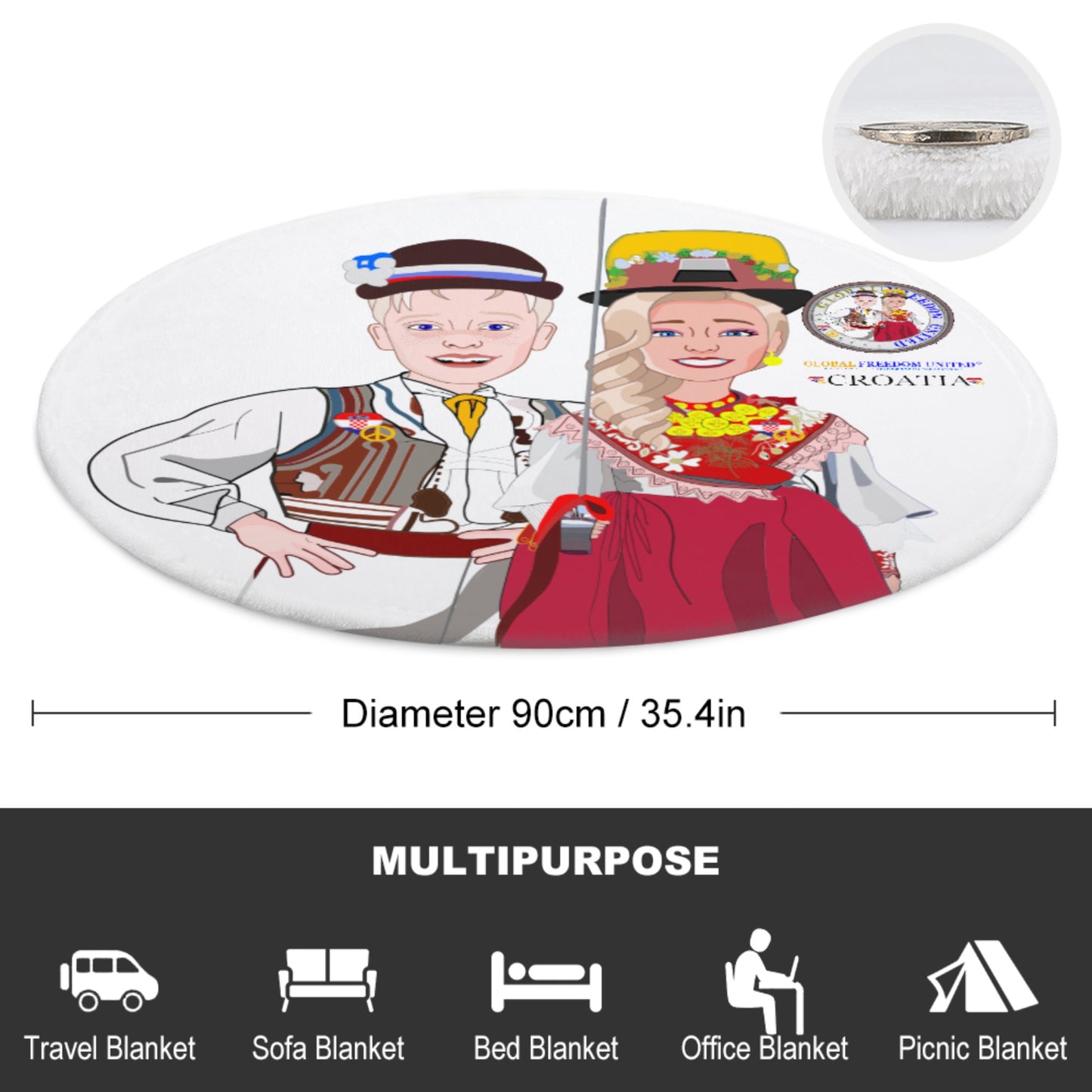 Blankets For Kids Global Freedom United Couple Edition Croatia